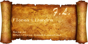 Florea Lizandra névjegykártya